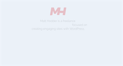 Desktop Screenshot of matthodder.com